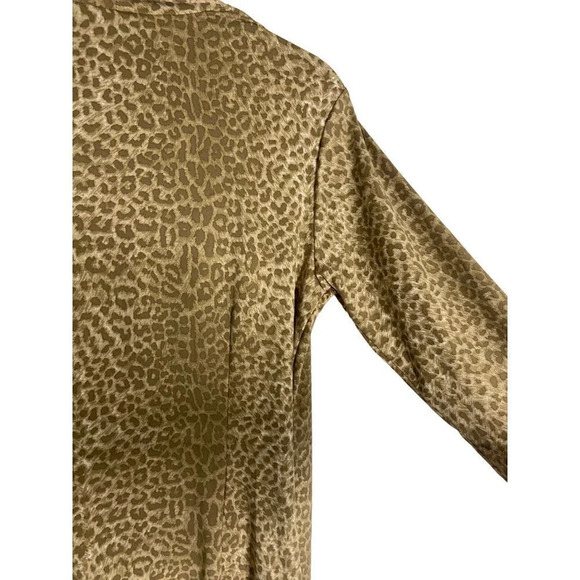 J.McLaughlin Panama Wrap Surplice Midi Dress Animal Print-sz Medium - Picture 8 of 10